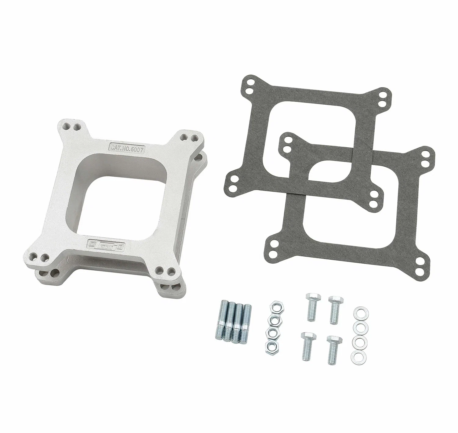 Mr. Gasket Carburetor Spacer Kit - Open Center - Aluminum - 2 Inch - 6007